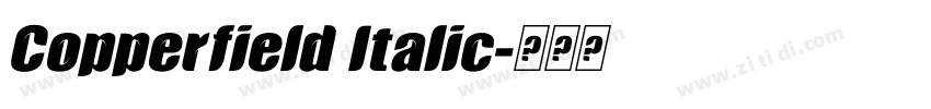 Copperfield Italic字体转换